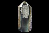 Polished Agate Obelisk With Amethyst Pocket - Uruguay #118203-3